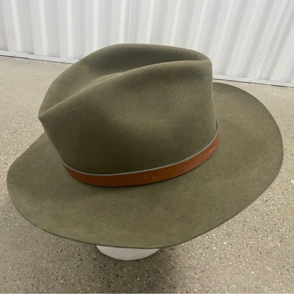 Olive Green VINTAGE STETSON MALLORY HAT - Picture 2 of 16